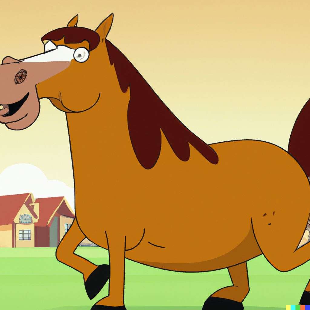 a horse, screenshot from Family Guy